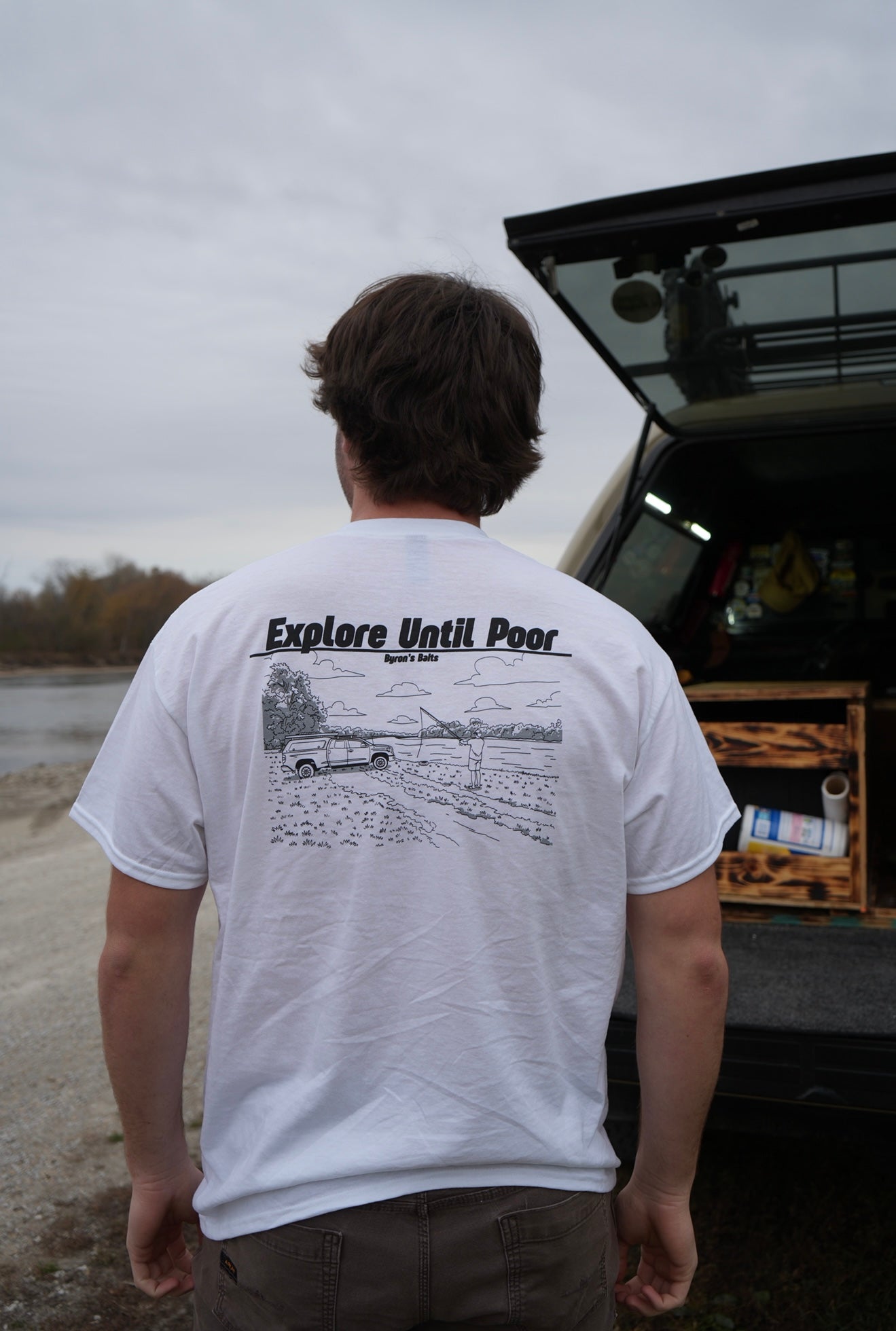 Explore Until Poor - Truck Tee