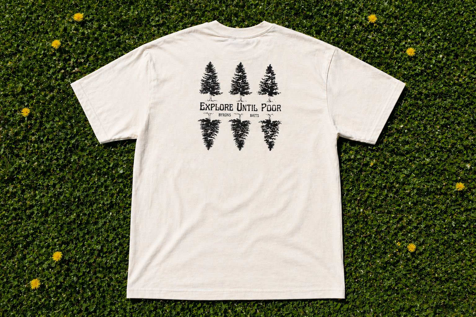 Explore Until Poor Reflecting Trees T-Shirt