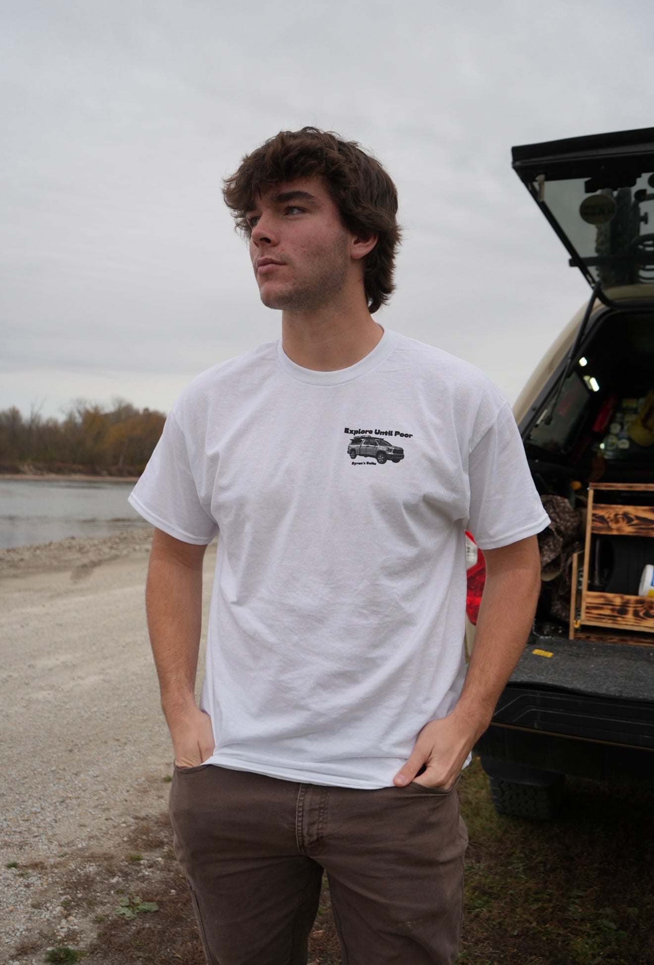 Explore Until Poor - Truck Tee